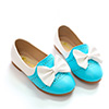 Girl's Closed Toe Leather Flat Buckle Flower Shoes