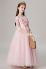 Prinzessin Rosa Hochzeit Blumenkinder Kleid