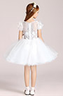 Jolie Robe Pour Fille Courte Blanche Princesse