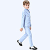 Light Blue Boys Suit Double-breasted Tuxedo