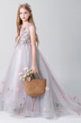 Princess Sleeveless Children Wedding Flower Girl Dress