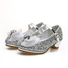 Girl's Lovely Sequin Round Toe Leather Flower Girl Shoes