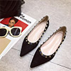 Classic Suede Rockstud Ballet Flat
