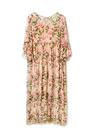 Round Neck Silk Chiffon Printed Dress Summer Dress