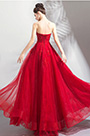 Roter Schatz Plissee Party Abibal Prom Ballkleid