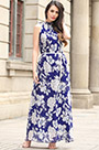 Sleevless Printed Dress Holiday Dress