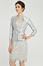 Silver-Grey Two Pieces Mother of the Bride Dress