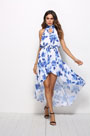 Halfter gedruckt Sommerkleid Urlaub Kleid
