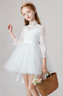 High Neck Bow-knot Flower Girl Dress