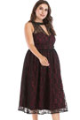 Simple Plus Size Lace Sleeveless Evening Dress Party Dress
