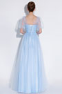 Sexy Blue Sweet Heart Bodice Tulle Party Prom Dress