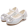 Girl's New Sequins Beadings Closed Toe Party Dance Shoes