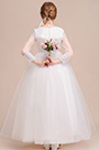 Romantic Long Sleeves  Wedding Flower Girl Party Dress
