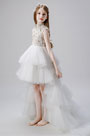 Princess High Neck Children Wedding Flower Girl Dress