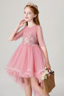 Round Neck Children Wedding Flower Girl Dress