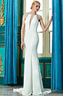 Sexy Neu Weißes Halfter Party Hochzeit Kleid