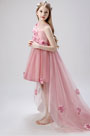 Children Wedding Flower Girl Dress with Train