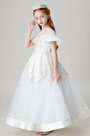 Princess Short Sleeves Flower Girl Dress