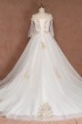 Princess Plus Size A-line Wedding Dress with Train