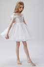 Off Shoulder Children Wedding Flower Girl Dress