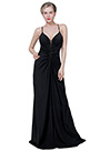 New Sexy Black Halter Deep V-Cut Party Ball Dress