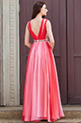 V-Cut Ремни Градиент Цвета Подружка Невесты Дресс