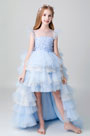 Princess Blue Multi-layer Flower Girl Dress