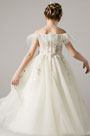 Princess Off Shoulder Children Flower Girl Dress