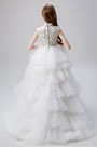 Princess High Neck Children Wedding Flower Girl Dress
