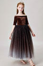 Shiny Off Shoulder Children Wedding Flower Girl Dress