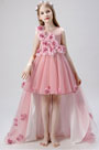 Children Wedding Flower Girl Dress with Train