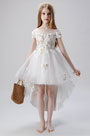 High Quality Embroidery Wedding Flower Girl Dress