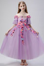 Princess Off Shoulder Wedding Flower Girl Dress