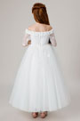 Off Shoulder Children Wedding Flower Girl Dress