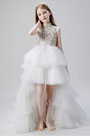 Princess High Neck Children Wedding Flower Girl Dress
