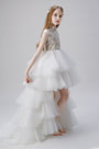 Princess High Neck Children Wedding Flower Girl Dress