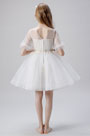 Round Neck Children Wedding Flower Girl Dress