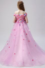 Princess Off Shoulder Flower Girl Dress