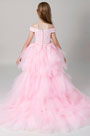 Prinzessin Rosa Blumenkinder Kleid am Hochzeit