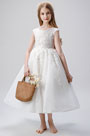 Cap Sleeves Children Wedding Flower Girl Dress
