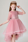 Round Neck Children Wedding Flower Girl Dress