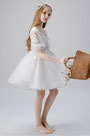 Round Neck Children Wedding Flower Girl Dress