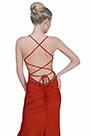 Спагетти Ремни V-Cut Красное Вечернее Платье