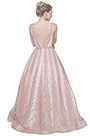 Розовое Вечернее Платье с Бисерами