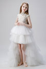 Princess High Neck Children Wedding Flower Girl Dress