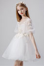 Round Neck Children Wedding Flower Girl Dress
