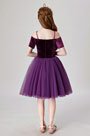 Lovely Purple Children Wedding Flower Girl Dress