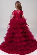 Princess Multi-layer Wedding Flower Girl Dress