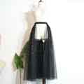 New Sparkly Sequins Tulle Overskirt Long Tutu Skirt