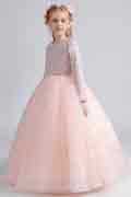 Sparkle Sequins Beads Tulle Wedding Flowergirl Dress